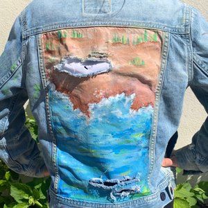 Painted Denim Gap Medium